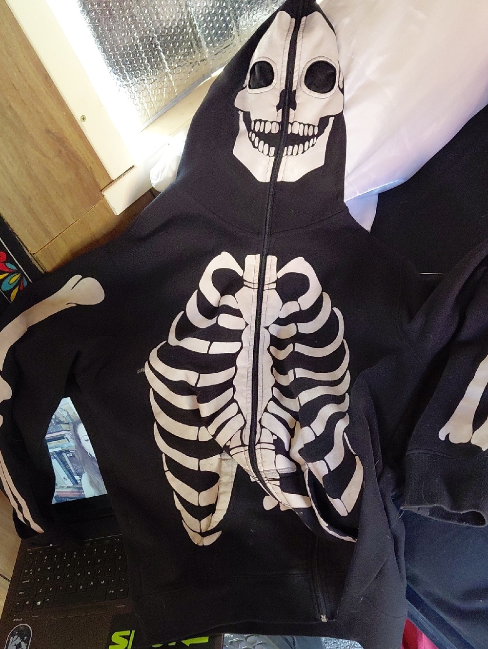 Xxx RUDE Skeleton Sweater Size XL